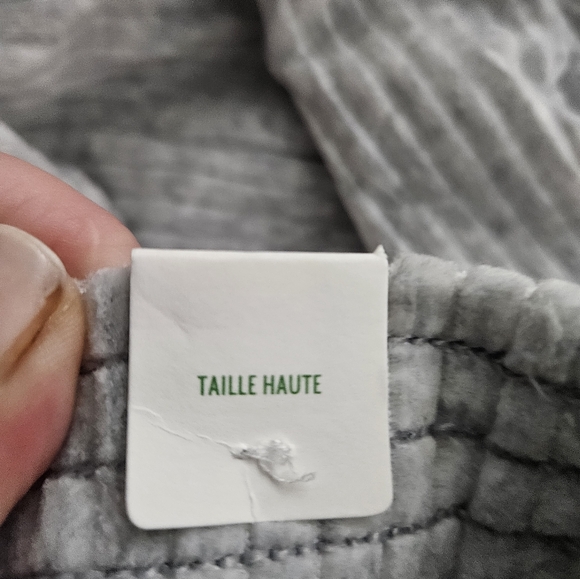 Aerie Lt Grey Tall Hi-Rise Ribbed Flare Pants Women's XL NWT - Picture 5 of 10